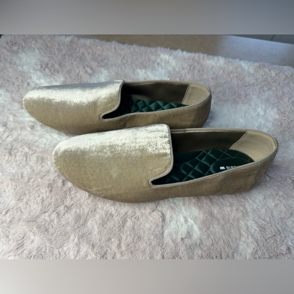 Birdies Champagne Velvet Loafers - Picture 4 of 11